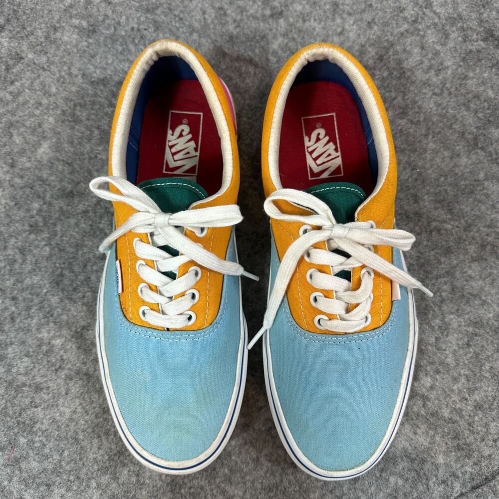 Vans Era Colorblock Multi Color Canvas Shoes Mens 9 Womens 10.5 Skate Sneakers